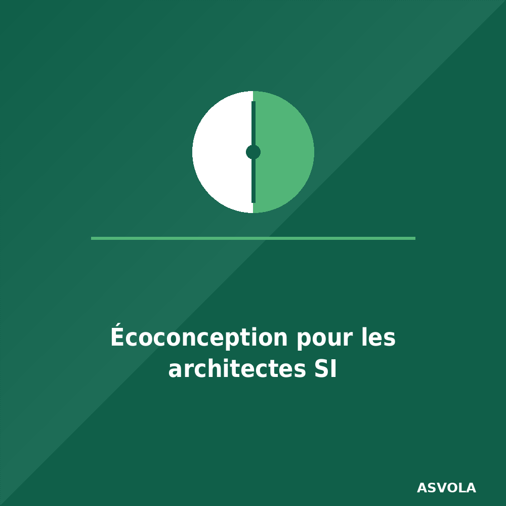 Écoconception pour les architectes SI